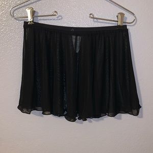 Danskin Now sheer black ballet skirt